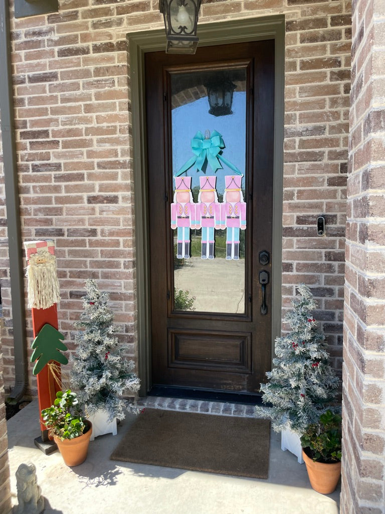 Pink Nutcracker Door Sign