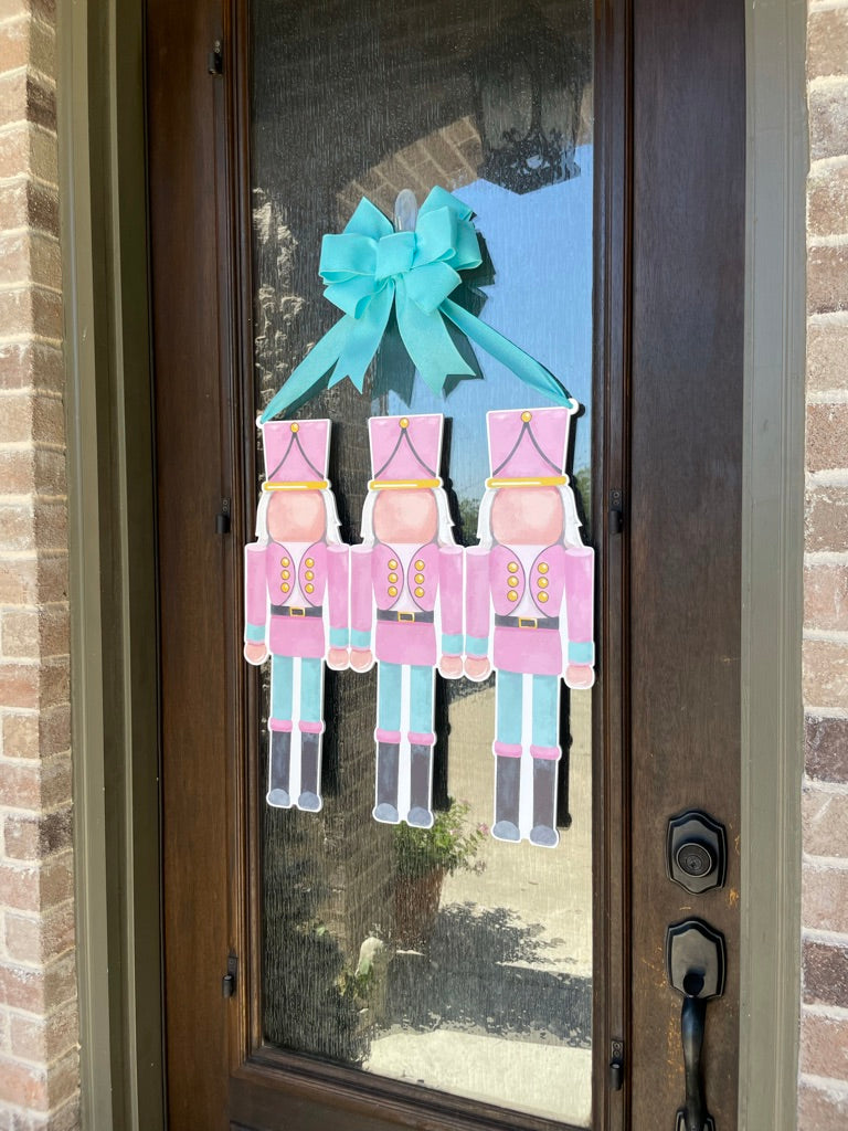 Pink Nutcracker Door Sign