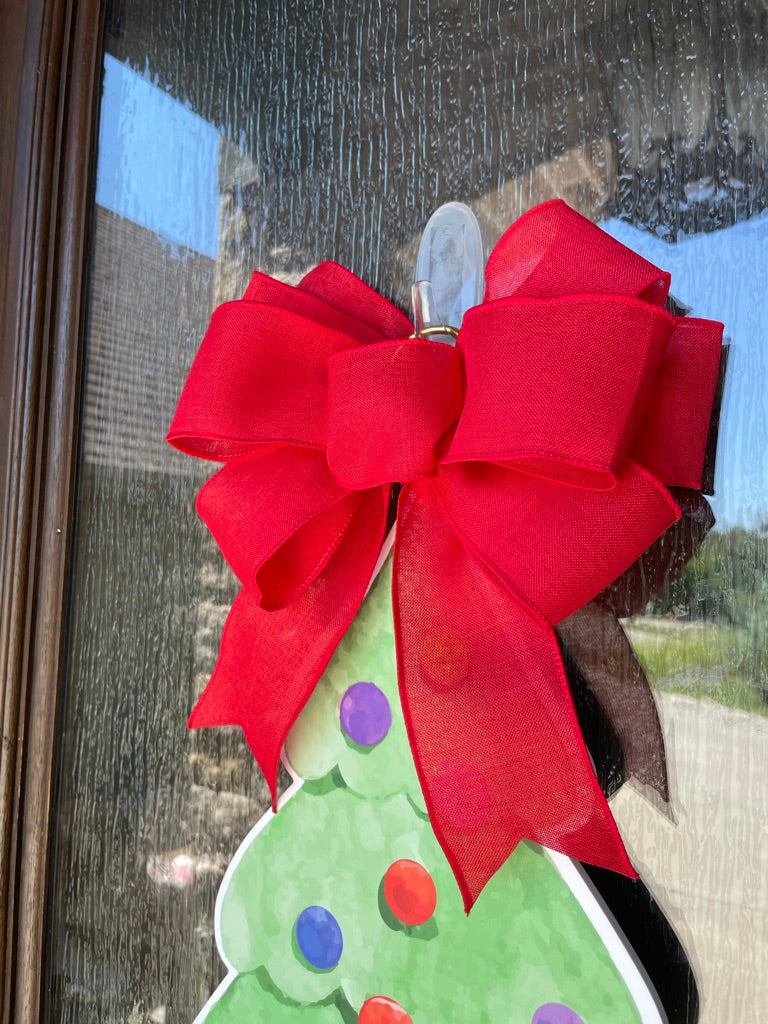 Merry Christmas Tree Door Sign