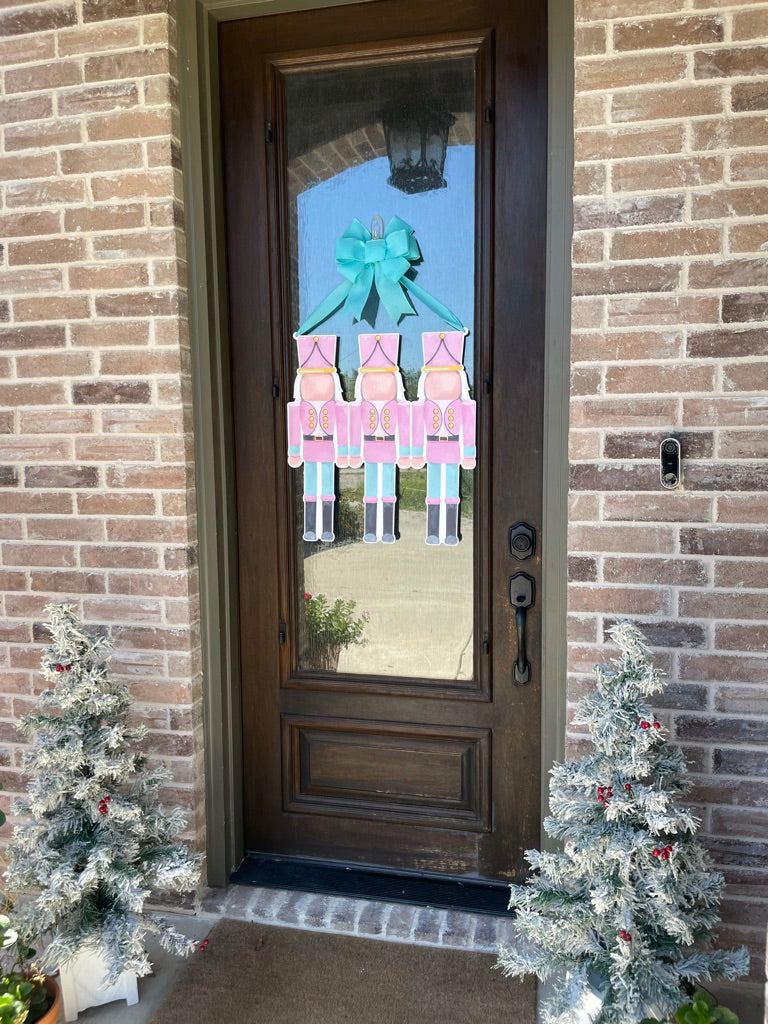 Pink Nutcracker Door Sign