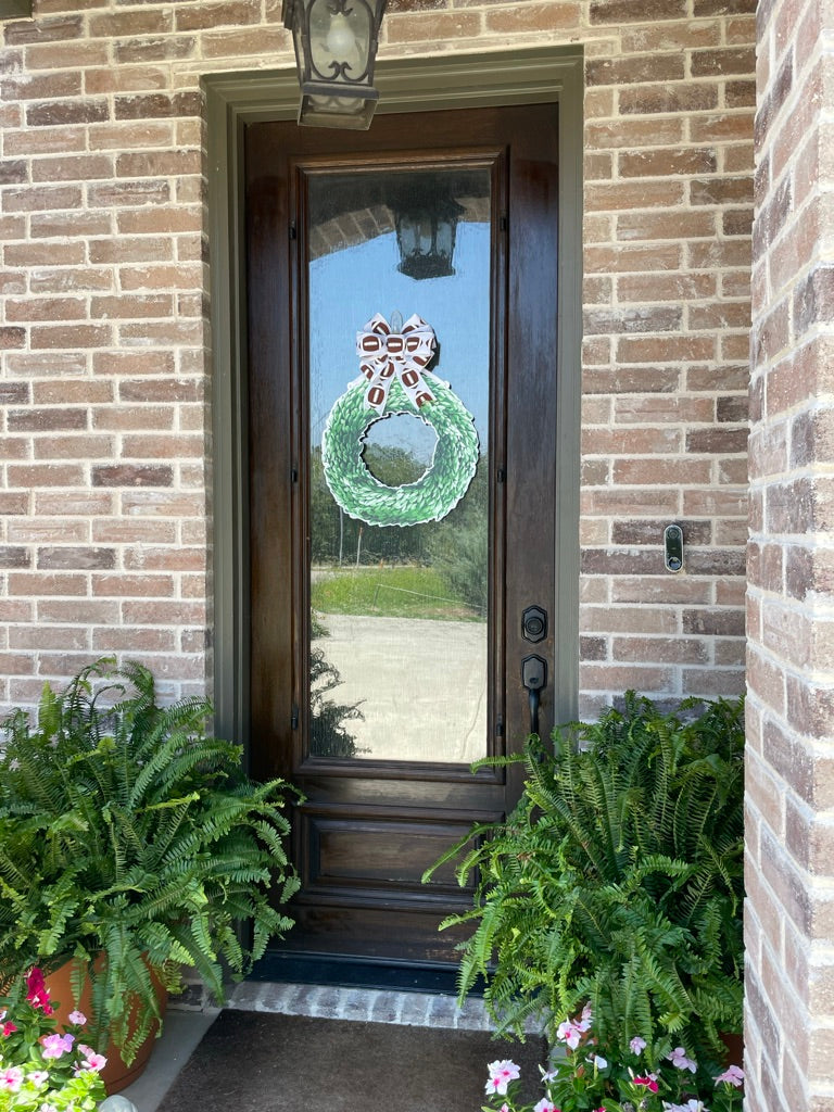 LIMITED EDITION: Football Evergreen Door Sign