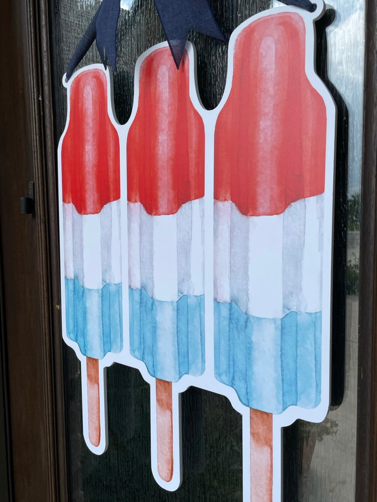 Summer Popsicle Door Sign