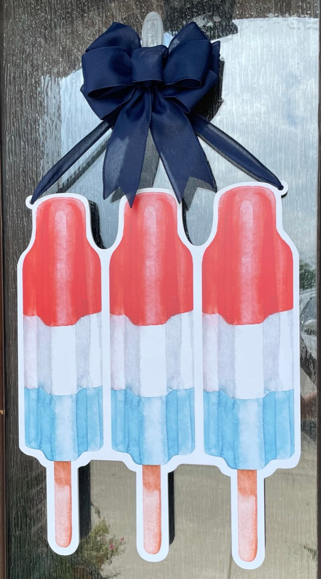 Summer Popsicle Door Sign