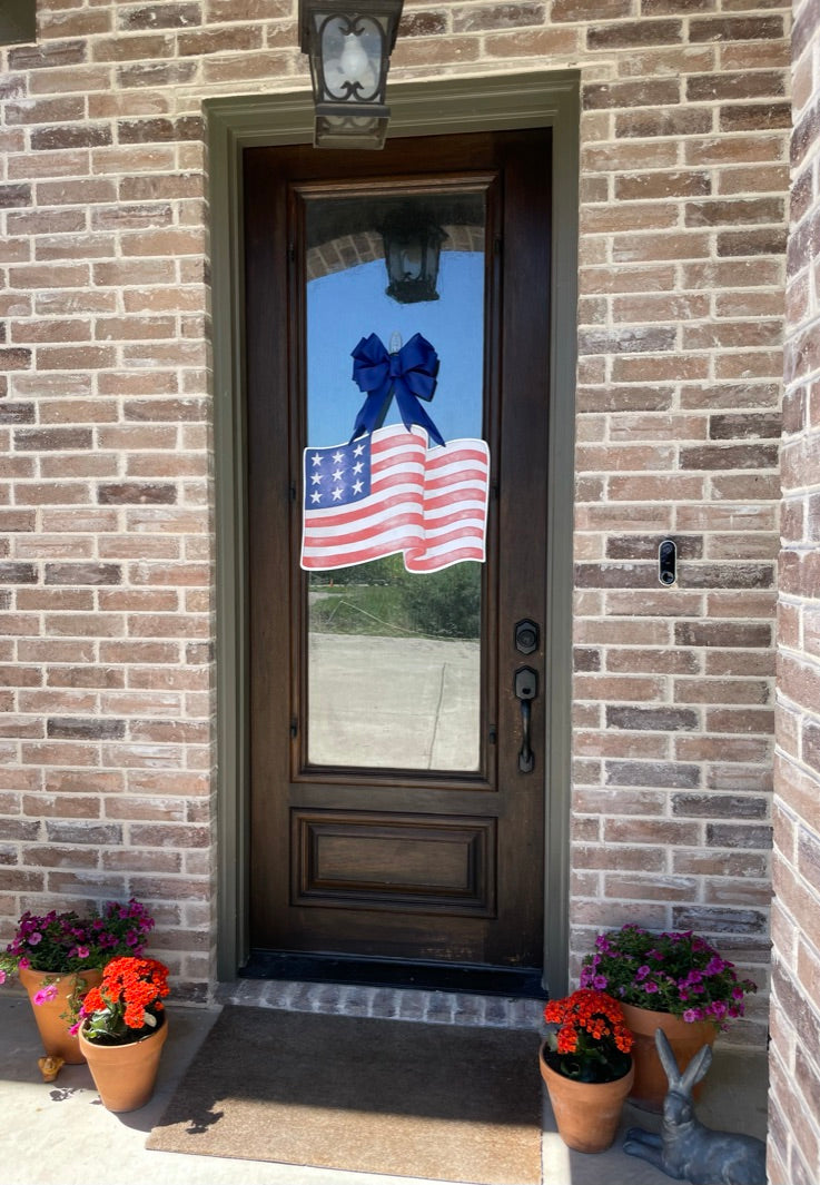 American Flag Door Sign