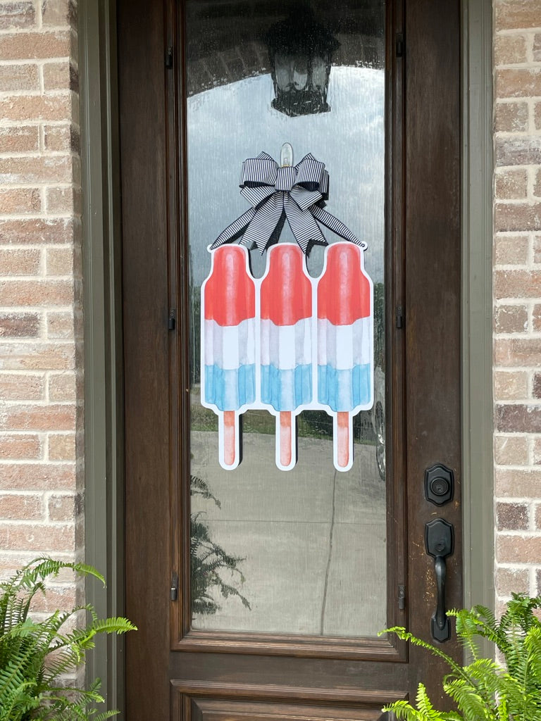 Summer Popsicle Door Sign