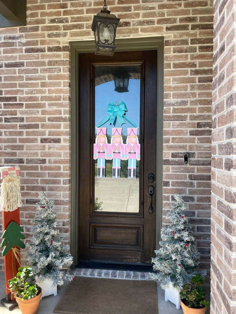 Hanging Ribbon Only- Pink Nutcracker Door Sign