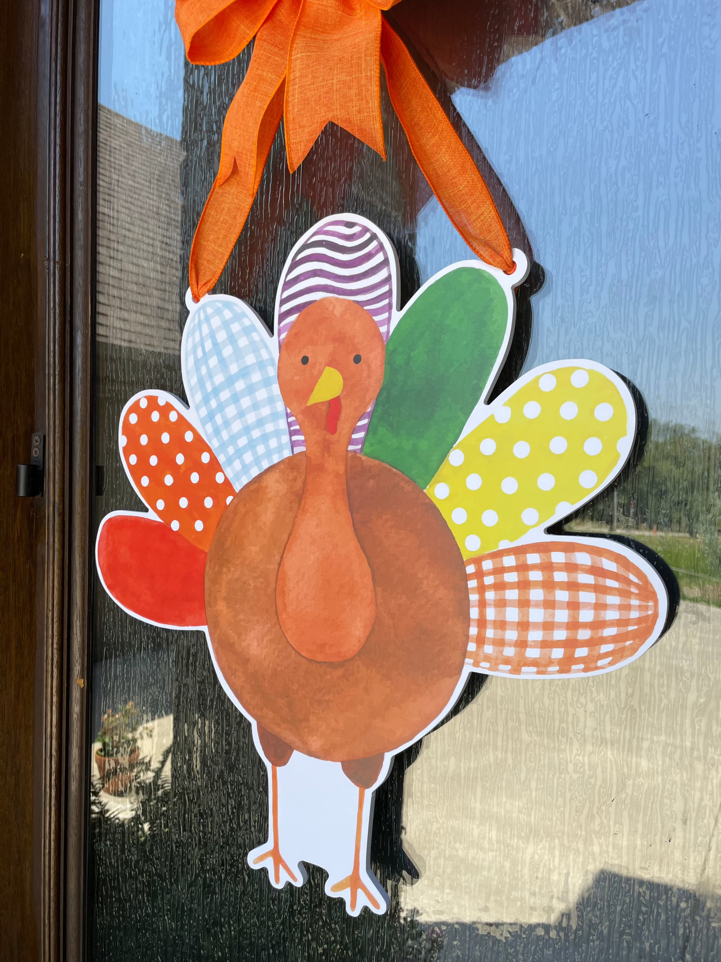 Gobble Gobble Turkey Door Sign