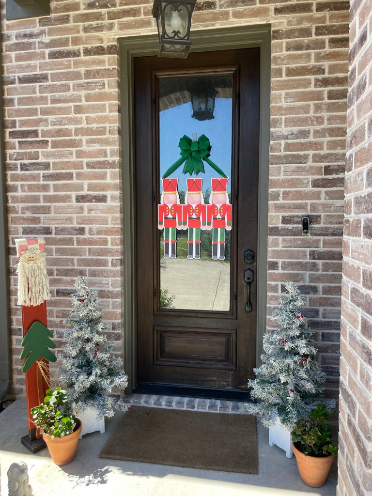 Red Nutcracker Door Sign