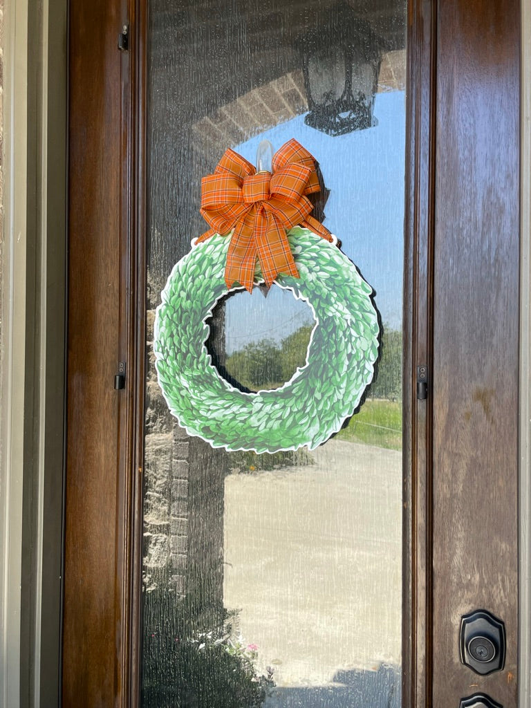 Fall Evergreen All Year Door Sign