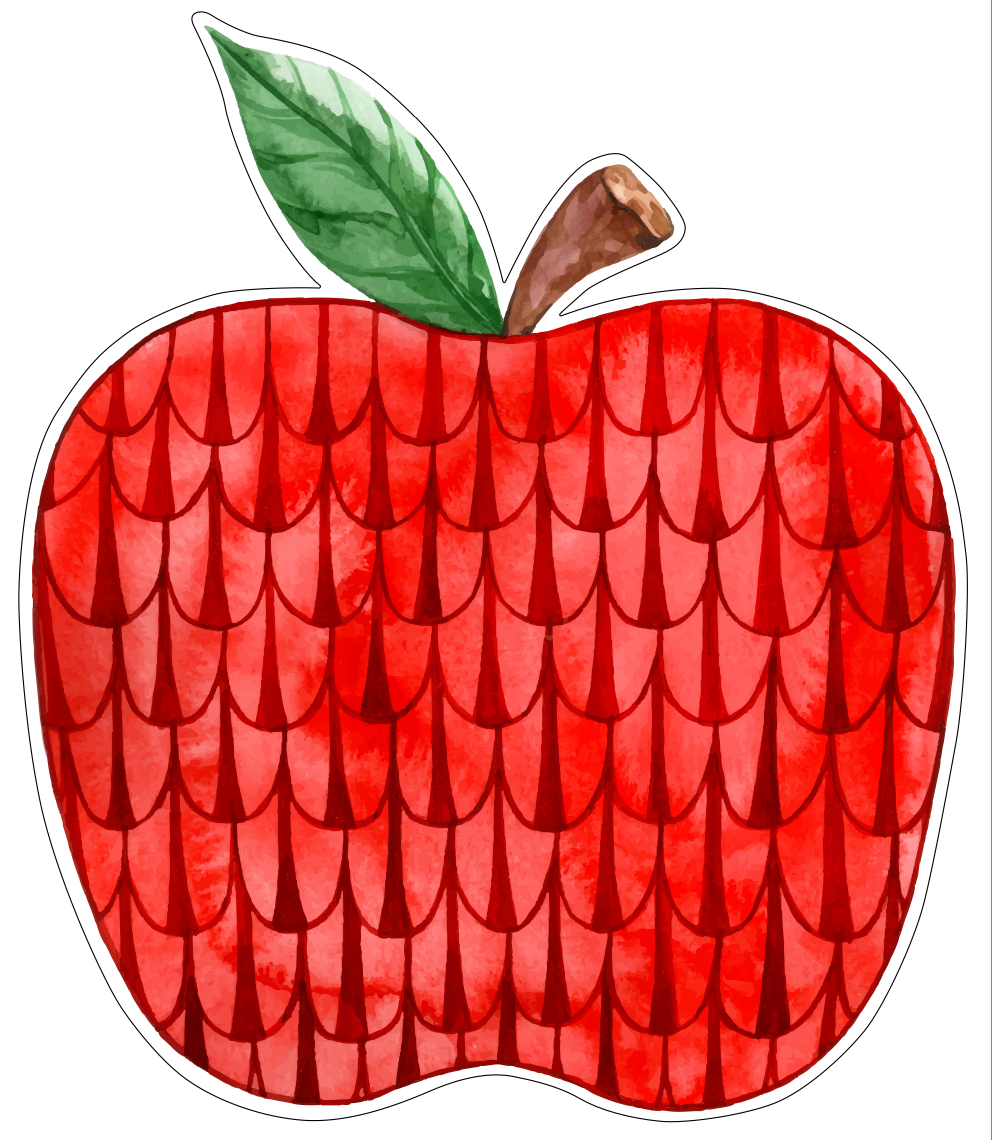 The Big Red Apple Door Sign