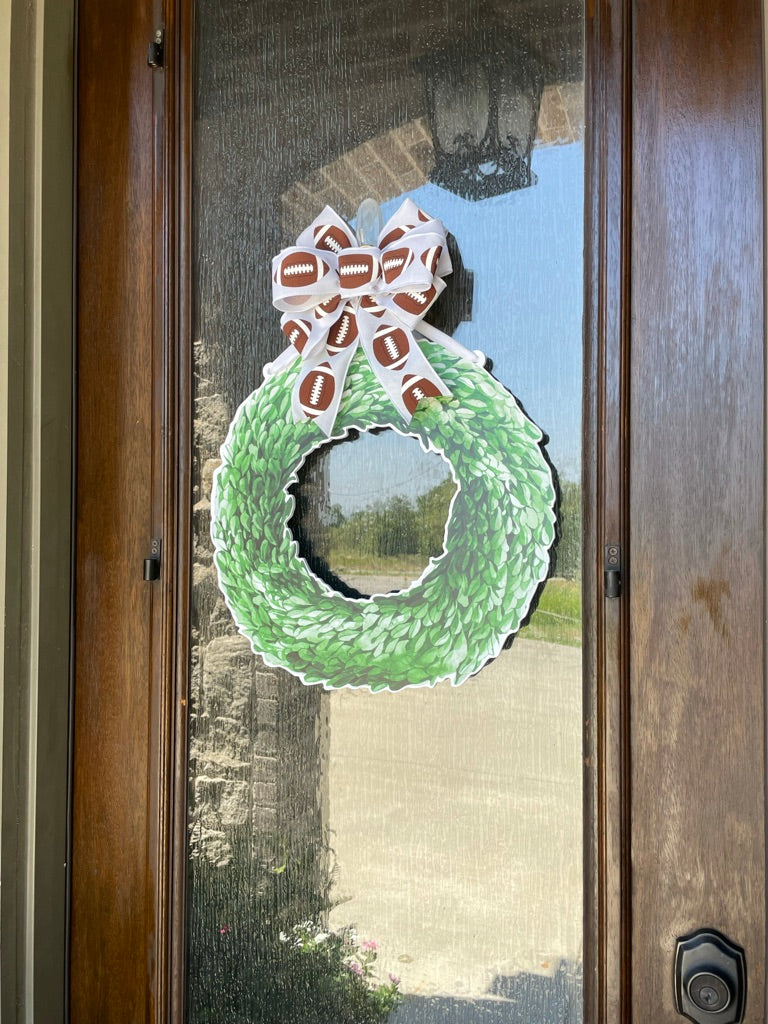 LIMITED EDITION: Football Evergreen Door Sign