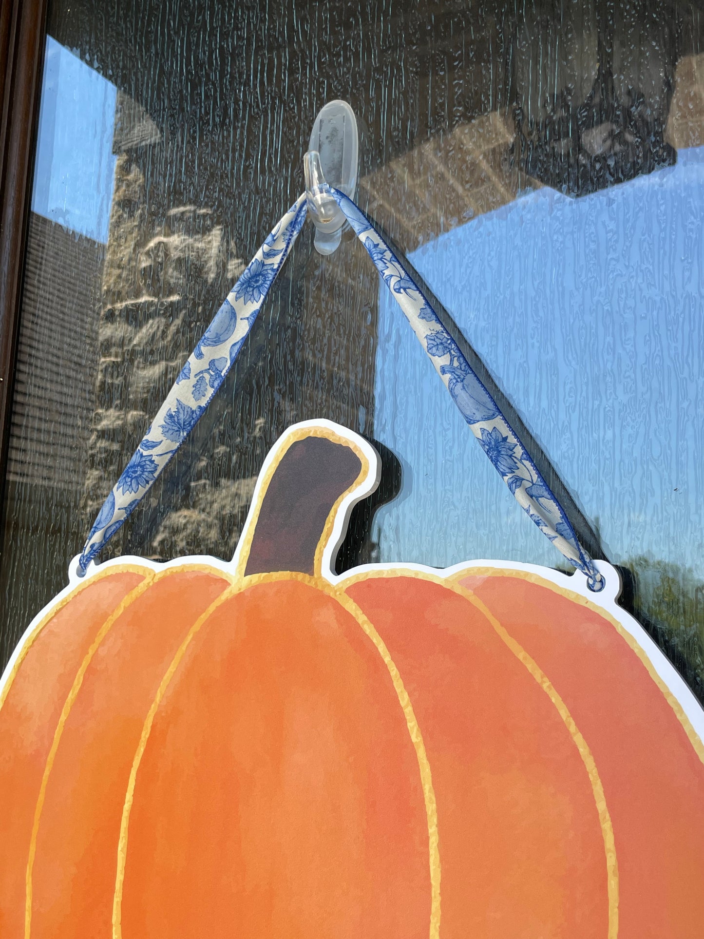 Hanging Ribbon Only- Golden Pumpkin Door Sign