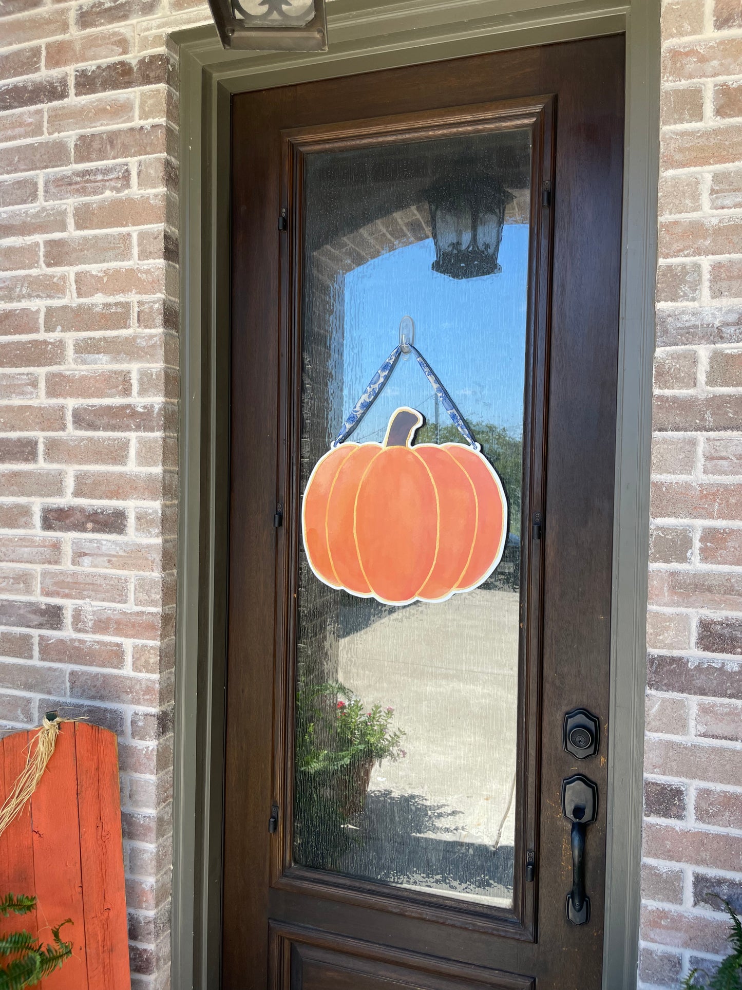 Hanging Ribbon Only- Golden Pumpkin Door Sign