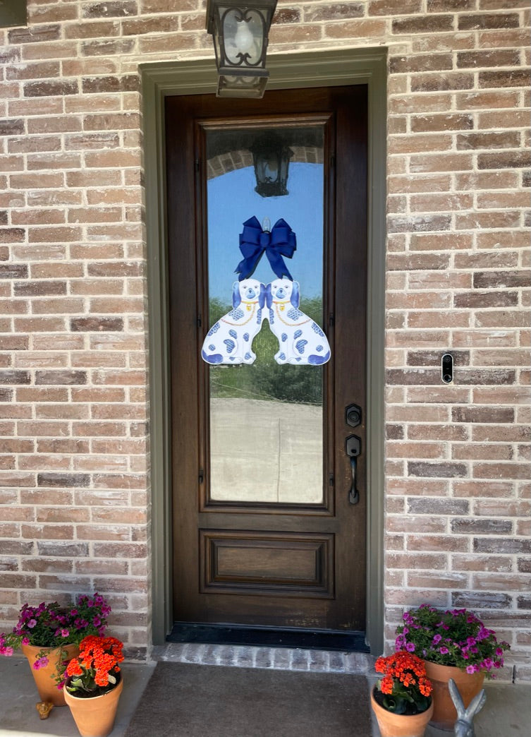 Birdie & Rex Staffordshire Dogs Door Sign