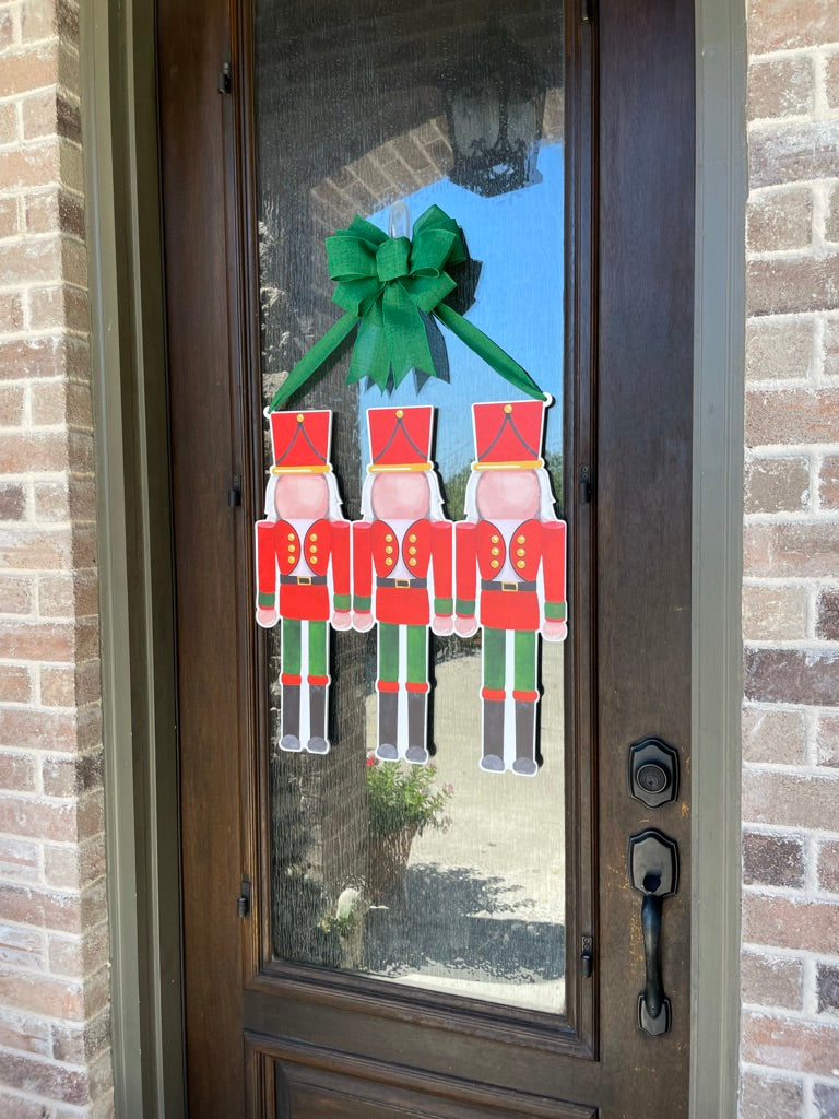 Red Nutcracker Door Sign