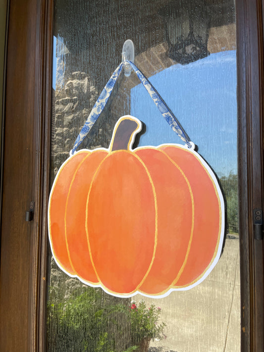 Hanging Ribbon Only- Golden Pumpkin Door Sign