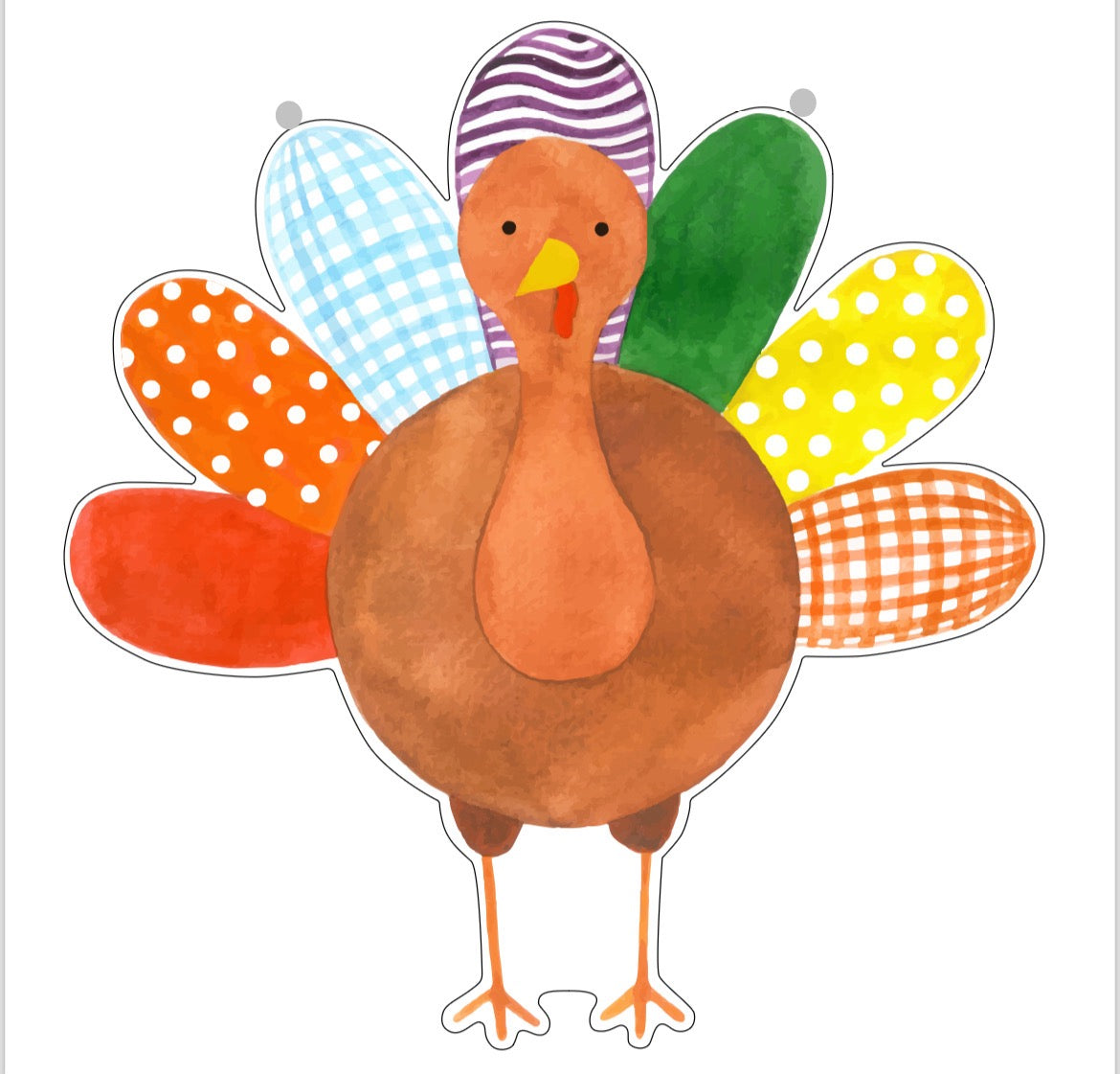 Gobble Gobble Turkey Door Sign